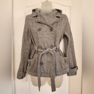 New Look Hooded Double Breasted Belted Jacket!